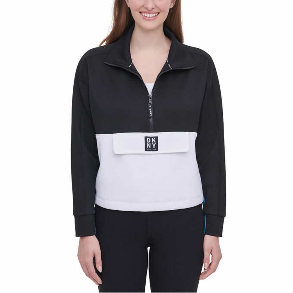 DKNY Ladies' 1/2 Zip Pullover Sweater